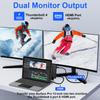 Surface Pro 12 USB Hub, Surface Pro 12 inch Docking with 4K HDMI, USB-C Thunderbolt 4 (Display+Data+100W PD), 2 USB 3.0, 3.5mm Audio, 100M Ethernet, SD/TF Card Slot for Surface Pro 12 inch 2025 view 3