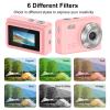 VBESTLIFE Mini Camera 1080P HD Video Recorder, Keychain Digital Camcorder with 0.96" HD Display, Portable Tiny Camera for Travel, Vlog (Pink) view 3