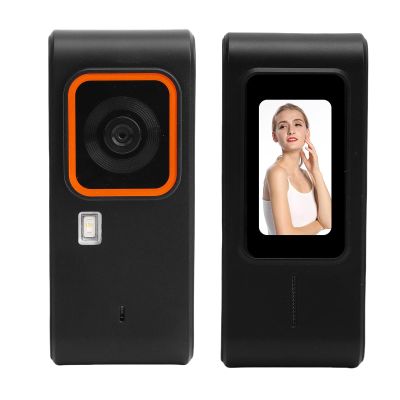 ASHATA Portable CCD Digital Camera for Photography, 12MP 1080P Vlogging Camera with 32G Card, Speaker & Mic, AF Autofocus, Flashlight, 8 Filters, for Teens Beginner (Black)
