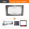 Car 2 Din Car DVD Frame Audio Dash Trim Kits Facia Panel Radio Player Screen Frame for Opel for Astra H for Zafira B 2007 Radio Frame view 2