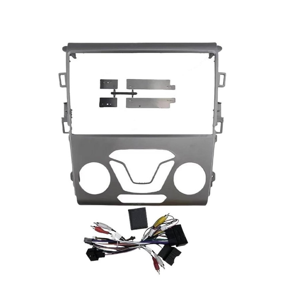 Car Frame Fascia Adapter Canbus Box Decoder Radio Dash Fitting Panel Kit for Ford for Mondeo for Fusion 2013 2014 2015 2016 2017 2018 Radio Fascia Frame