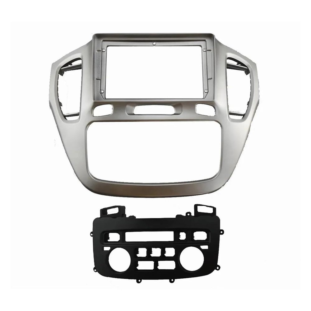 9 Inch Car Frame Fascia Adapter Radio Dash Fitting Panel Kit for Toyota for Highlander for Kluger 2000 2001 2002 2003 2004 2005 2006 2007 Radio Fascia Frame