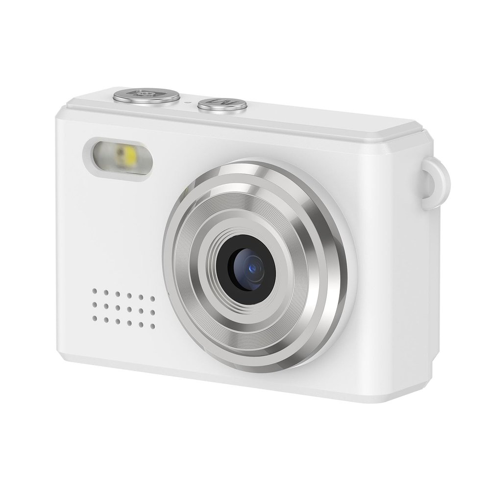 VBESTLIFE Mini Camera 1080P HD Video Recorder, Keychain Digital Camcorder with 0.96" HD Display, Portable Tiny Camera for Travel, Vlog (White)