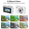 VBESTLIFE Mini Camera 1080P HD Video Recorder, Keychain Digital Camcorder with 0.96" HD Display, Portable Tiny Camera for Travel, Vlog (White) view 3