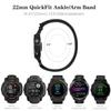 Oanux 22mm QuickFit Sports Ankle/Arm Band Compatible with Garmin Fenix 6 Pro/6/7/7 Pro/5/5 Plus, Soft Nylon Bicep Strap for Forerunner 970/965/955/945/935 & Instinct 3 45mm/E 45mm/Solar/2/2 Solar view 2
