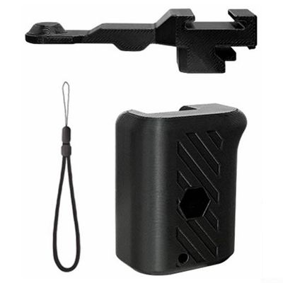 Startbuymore Quick Photo Handle For DJlI OSM0 Action 5/4/3 Magnetic Quick Release Camera Grip With Hand Strap Easy Assembly(black)