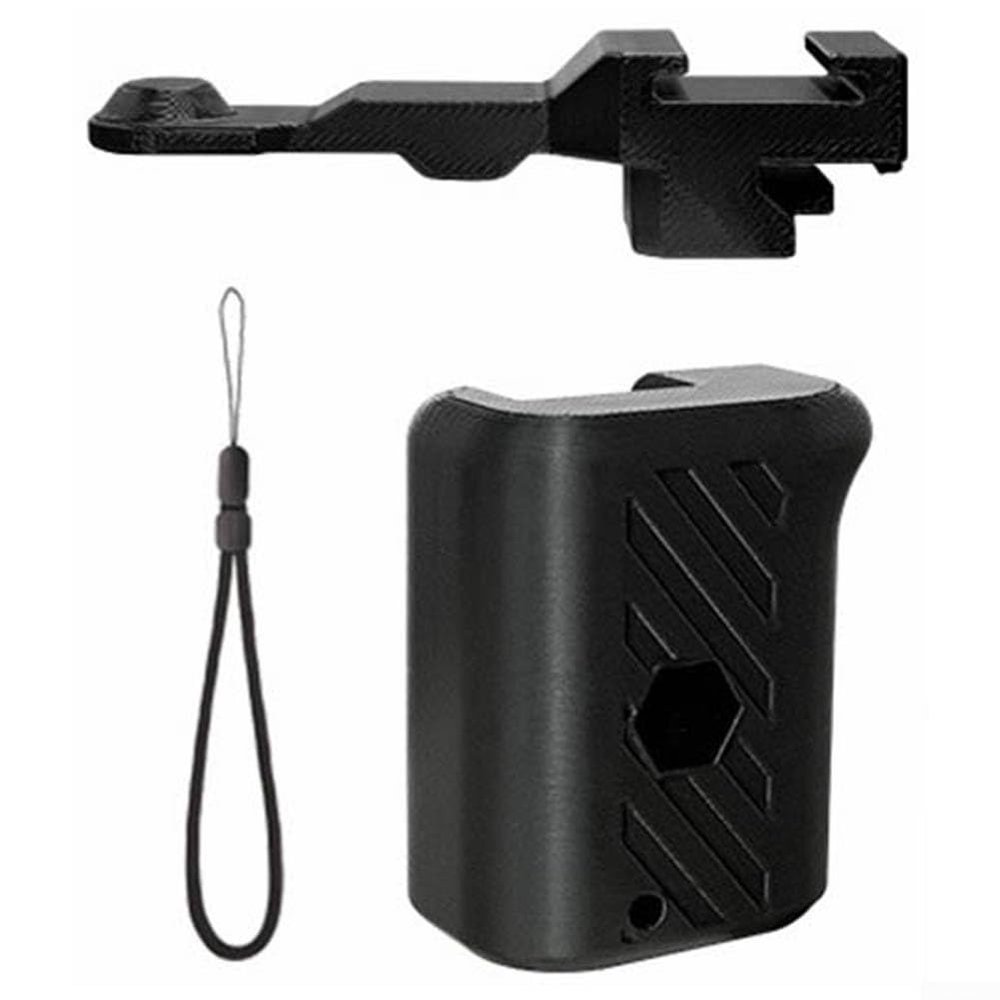 Startbuymore Quick Photo Handle For DJlI OSM0 Action 5/4/3 Magnetic Quick Release Camera Grip With Hand Strap Easy Assembly(black)