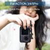 Startbuymore Quick Photo Handle For DJlI OSM0 Action 5/4/3 Magnetic Quick Release Camera Grip With Hand Strap Easy Assembly(black) view 3