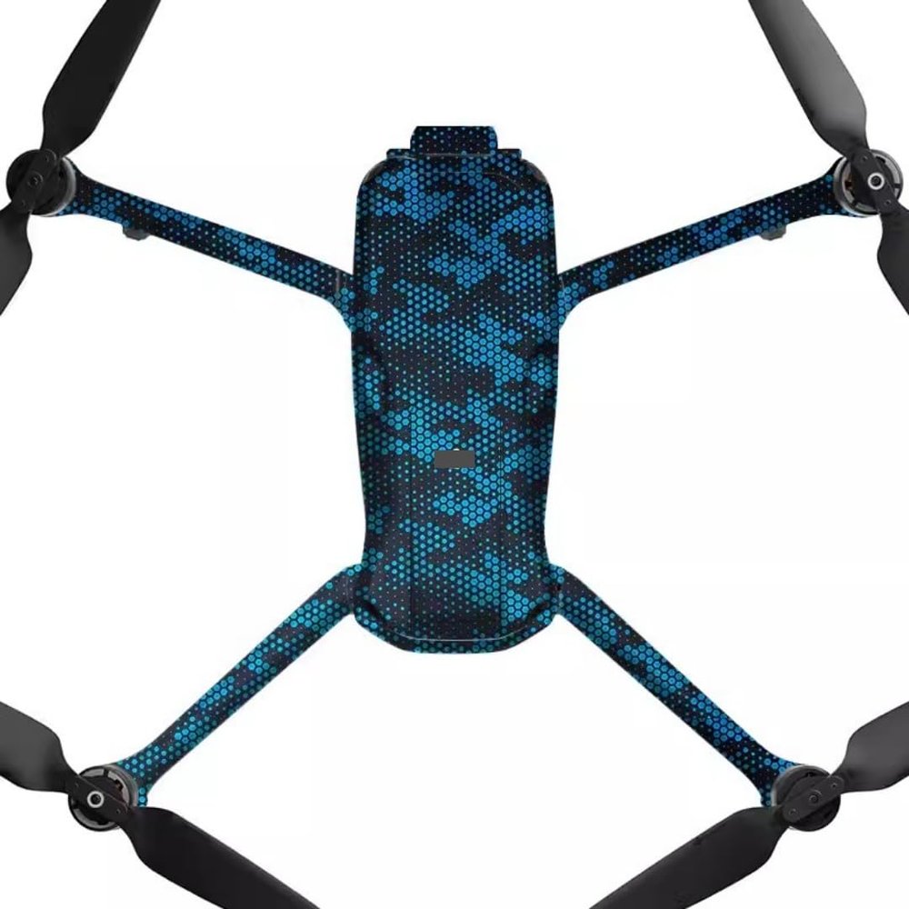 AIR3 Anti-Scratch Vinyl Wrap Film Decal Skin for DJI Air 3 Camera Body Accessories Protective Sticker Protector Coat (Mamba Blue)