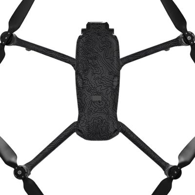 AIR3S Anti-Scratch Camera Vinyl Wrap Film Decal Skin for DJI Air 3S Body Accessories Protective Sticker Protector Coat (Contour Black Glossy)