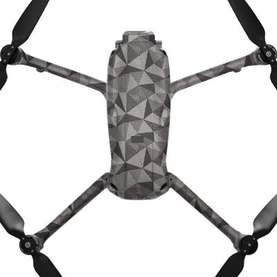 AIR3S Anti-Scratch Camera Vinyl Wrap Film Decal Skin for DJI Air 3S Body Accessories Protective Sticker Protector Coat (Triangle Titanium)
