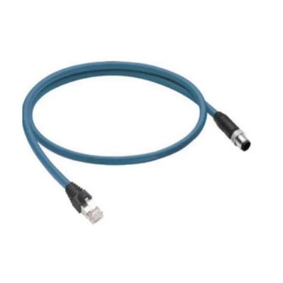 0985 806 103/2M, Ethernet Cables/Networking Cables Ethernet I/P, high-Flex, Double-Ended Cord Set, M12 Male to RJ45 Male,