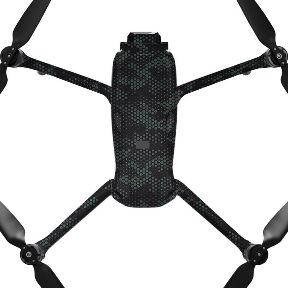 AIR3S Anti-Scratch Camera Vinyl Wrap Film Decal Skin for DJI Air 3S Body Accessories Protective Sticker Protector Coat (Mamba Green)