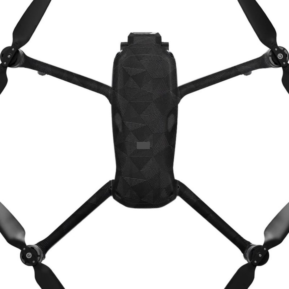 AIR3S Anti-Scratch Camera Vinyl Wrap Film Decal Skin for DJI Air 3S Body Accessories Protective Sticker Protector Coat (Triangle Black)