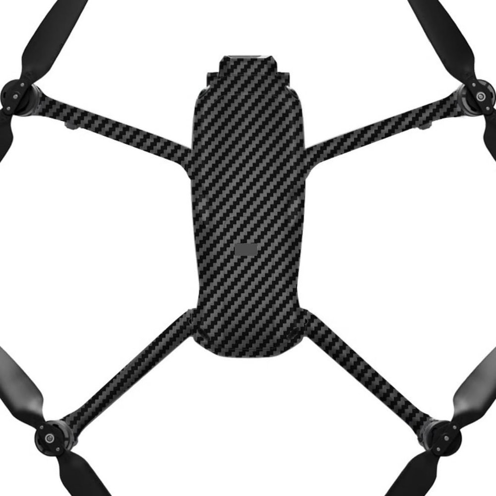 AIR3S Anti-Scratch Camera Vinyl Wrap Film Decal Skin for DJI Air 3S Body Accessories Protective Sticker Protector Coat (Carbon Fiber Black)