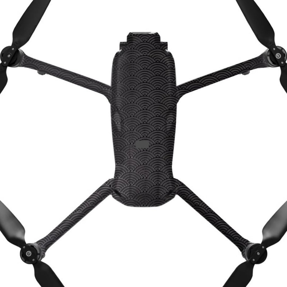 AIR3S Anti-Scratch Camera Vinyl Wrap Film Decal Skin for DJI Air 3S Body Accessories Protective Sticker Protector Coat (Clouds Black)