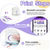 YIYIRAN Mini Handheld Color Printer Portable Inkjet Printer,APP for Customized Text, Barcodes, QR Code,Pictures,Logo,Date,Label,Sticker,Tattoos,for Paper,Wood, Clothes view 3