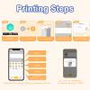 YIYIRAN Handheld Printing Pen, Portable Mini Food PrintPen,Coffee Printer, Latte Art Printer,Cake Printer,Handheld Inkjet Printer for Cake,Bread,Desserts DIY view 4