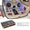 Luocute 7 Band Car Equalizer, 7 Adjustable Frequency Bands, High Level Speaker Inputs, Sub Outputs for Car, Boat, Motorcycles with Master Volume Control and Mounting Brackets for Easy view 3