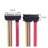 HYAGBCOP 0.1m 0.5m SATA Adapter 7+15P Extension Cord SFF-8482 SAS29pin to SATA 22Pin Hard Disk Connected to Motherboard(0.5m) view 4