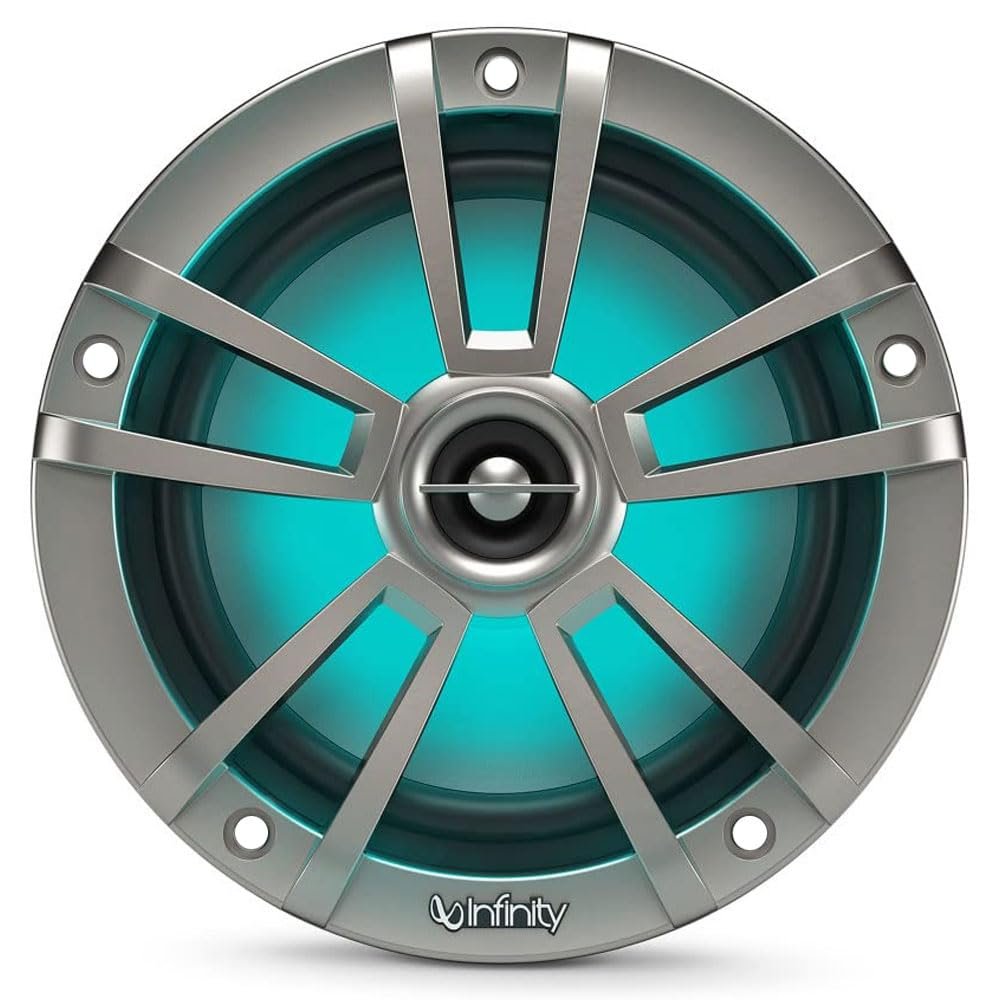 Inifinity Boat 2-Way Speaker 622MLT | 6 1/2 Inch Titanium W/RGB