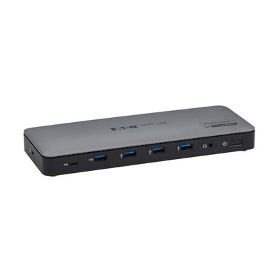 Eaton Tripp Lite Series USB C Laptop Docking Station 3 Monitors - 4K HDMI or DisplayPort, USB 3.2 Gen 2, 2.5Gb Ethernet, 100W PD USB-C Charging, and 3.5mm Headphone Ports (U442-DOCK24DL3A)
