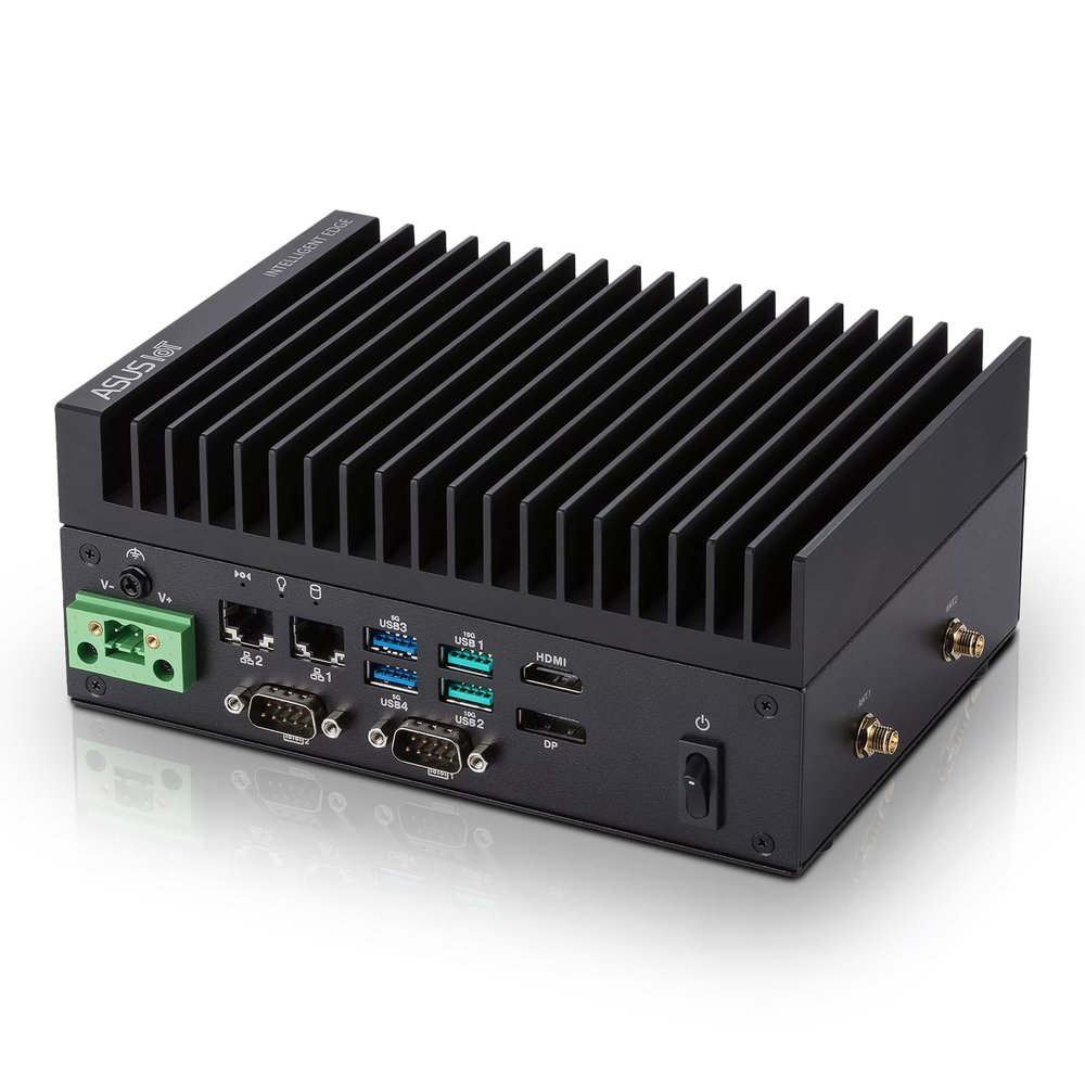 ASUS PE1100N Edge Computer for Edge AI/IoT, NVIDIA Jetson Orin Nano 4G, Arm System, 16GB LPDDR5, Fanless Compact Design, Dual LAN, HDMI, M.2 Expansion (E/B/M), Dual SIM, 1224V, Business & Industrial