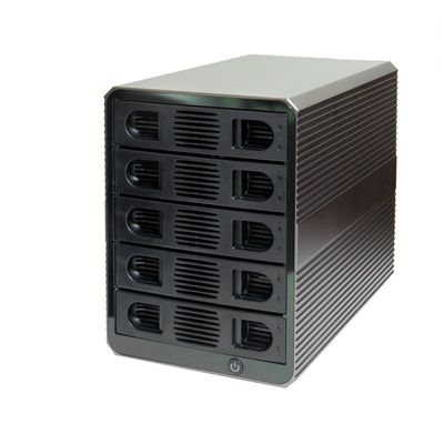 5 Bay USB 3.2 Type-C 10Gbps Daisy-Chain Hard Drive Enclosure DAS, Support 120TB (5X 24TB) 2.5" & 3.5" SATA HDD/SSD