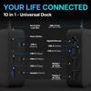 VisionTek VT1200DL USB-C Docking Station Dual 4K  2X HDMI, 2X DisplayPort, 100W Power Passthrough, Universal Laptop Dock for Windows, MacBook, Chromebook view 2