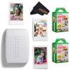 Fujifilm INSTAX Mini Link 3 Smartphone Printer with INSTAX Mini Instant Film and Sunshine Microfiber Cleaning Cloth... (2 Twin Pack (40 Sheets), Clay White) view 1