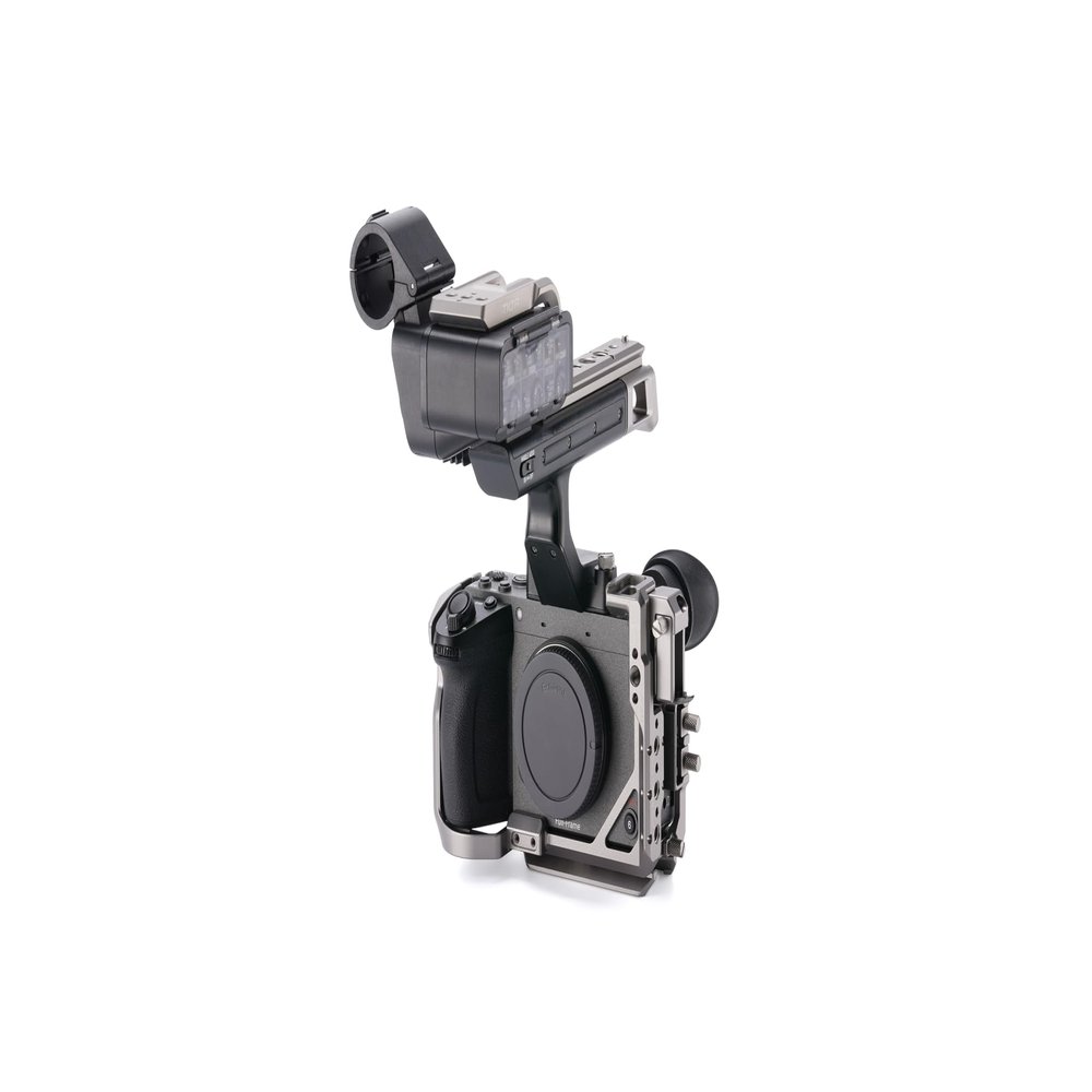 Tilta Camera Cage Lite Kit - Compatible with Sony FX2 - Titanium Gray | Includes Full Cage, XLR Extension Bracket, ARCA Bi-Directions Plate & Cable Clamps | NATO, Cold Shoe, 1/4"-20 & 3/8"-16 Threads