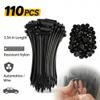 160 PCS Upgraded Universal Cable Tie Buckles - Heavy-Duty Nylon Zip Tie Mounts with Secure-Locking Head, Automotive Fastener Clips for Car Fender, Bumper, Engine Bay, and Wire Management view 2