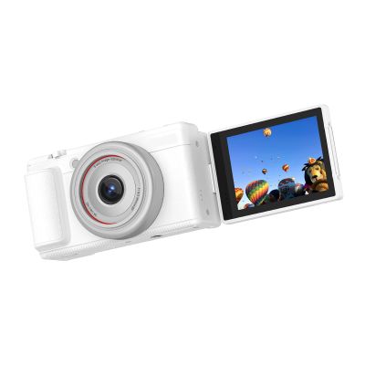 ASHATA 5K Digital Camera for Photography, Autofocus 80MP Vlogging Camera for with 2.8 inch 180 Degree Flip Screen, 16x Digital Zoom, for Travel Vlog Content Creation (White)