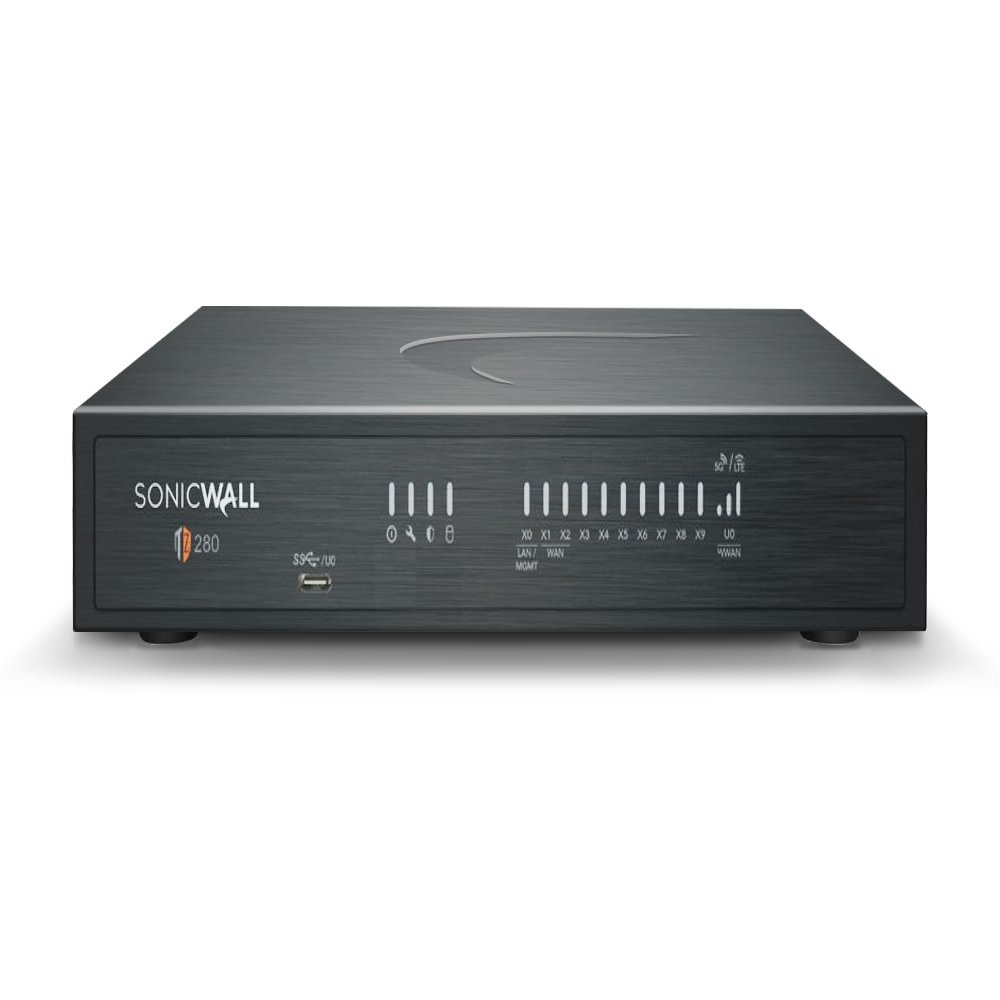SonicWall TZ280 - Secure Upgrade - 3-Year Advanced Edition with 1 Year CSE (03-SSC-6933) - NGFW with 3YR Advanced Protection Service Suite - 940 Mbps Throughput, 750 Mbps Threat Prevention