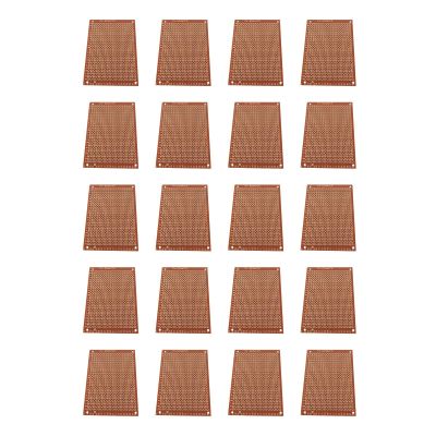 Pack Of 20pcs Bakelite PCB Prototyping Boards 5x7cm 432 Pre Drilled Holes 1.0mm Diameter 2.54mm Space For Circuit Board Bakelite PCB