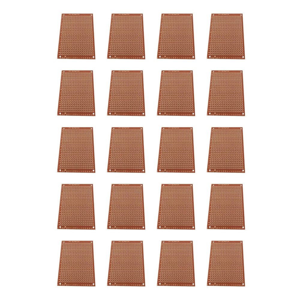 Pack Of 20pcs Bakelite PCB Prototyping Boards 5x7cm 432 Pre Drilled Holes 1.0mm Diameter 2.54mm Space For Circuit Board Bakelite PCB