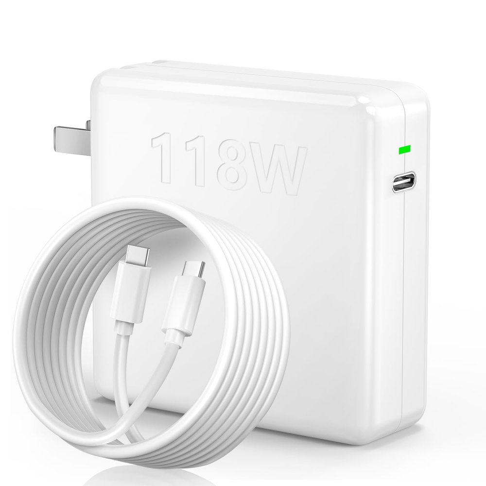 118W Mac Book Charger Compatible with MacBook pro/Air, M1 M2 M3 M4 M5, iPad Pro,Samsung Galaxy,Phones&All Type-C Devices and More, Include USB C Charging Cable