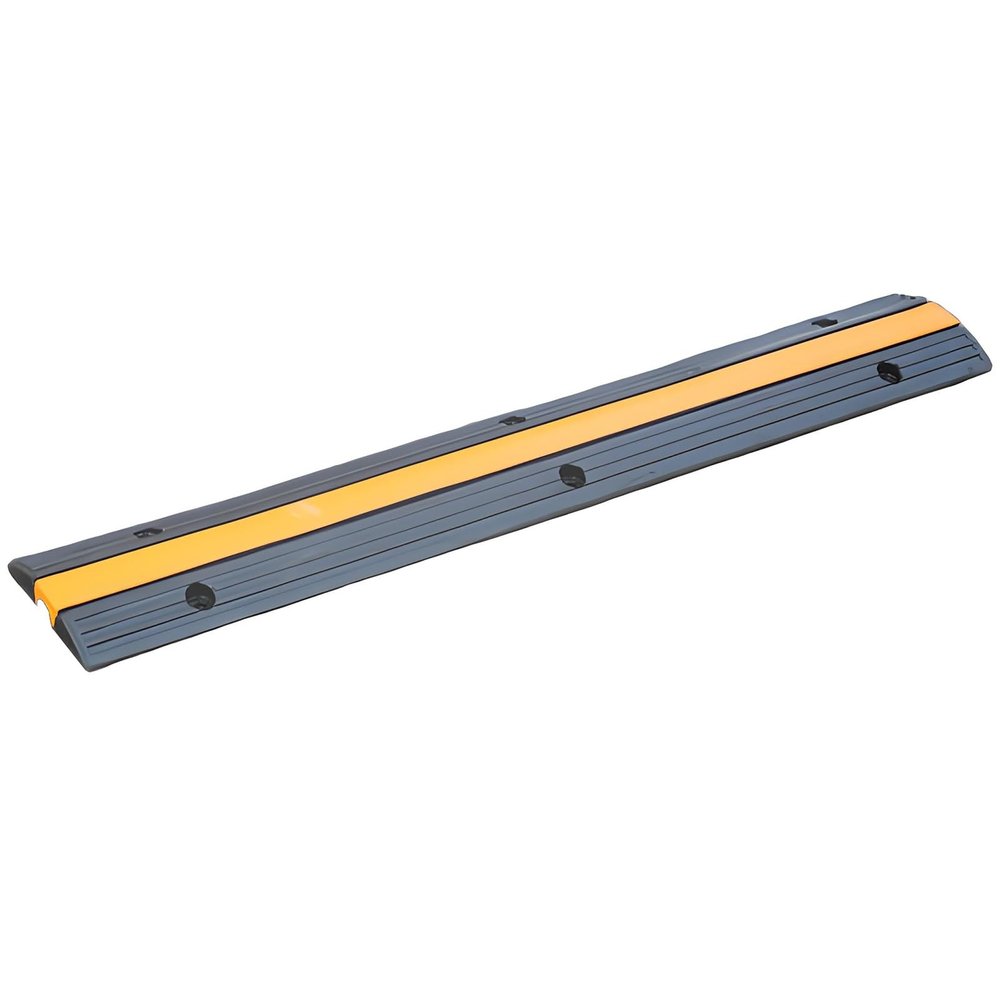 Rubber Cord Hider Ramps Cord Covers for Wires on Floor Cable Hider Ramp Speed Bump Wire Cover for High Walking Traffic Areas Warehouse