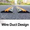 Rubber Cord Hider Ramps Cord Covers for Wires on Floor Cable Hider Ramp Speed Bump Wire Cover for High Walking Traffic Areas Warehouse view 3