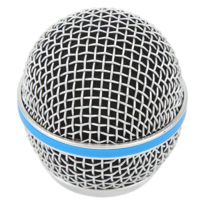 Zerodis Microphone Ball Head Mesh Grill Pop Filters Steel Spiral Grille Microphon Ball Head Replacement Inner Foam Filter for Reducing Wind Pop Noises Microphone Mesh Grill
