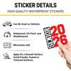 3 Pcs Senior 2026 Stickers, Class of 2026 Graduation Decals, Red Black Sports Style Number Stickers for Laptops, Water Bottles, Scrapbooks, Notebooks, Car Windows (3 Inch) view 2