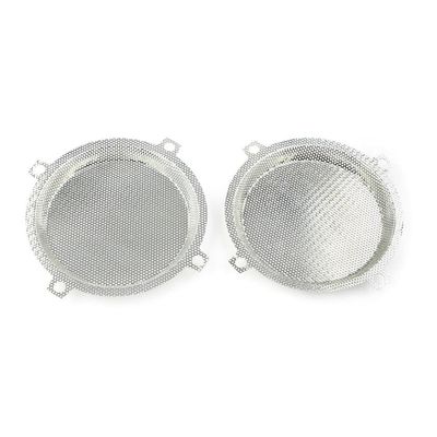 Compatible Speaker Grills Cover For Batwing Fairings With 5.25" Speaker Openings Fits FLHTC Touring Electra Models Punched Front Mesh Design