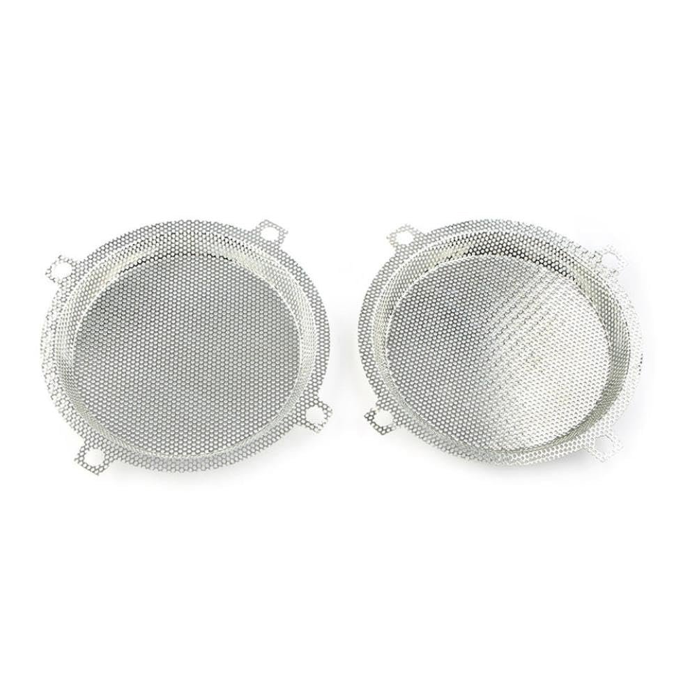 Compatible Speaker Grills Cover For Batwing Fairings With 5.25" Speaker Openings Fits FLHTC Touring Electra Models Punched Front Mesh Design