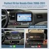 4+128G Radio for Honda Civic 2006-2011, 9" Touch Screen for Civic Bluetooth Radio with Wireless CarPlay/Android Auto, 5GHz WiFi, Bluetooth 5.0, EQ, GPS Navigation, 1280 * 720, Backup Camera view 2