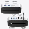 BAOZEE Mac mini M4 Dock with NVMe SSD Enclosure, Docking Station Dual Monitor for Mac mini M4/M4 Pro, 6-Port USB-C Hub with 4K60Hz HDMI, DisplayPort, SD/TF Card Reader, 10Gbps USB-A view 2