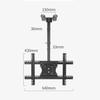 Ceiling TV Mount Bracket - Adjustable TV Ceiling Mount, for 32-75 Inch TV, Tilt and Swivel, Teles Height Adjustment, Swivel and Tilt TV Mount view 2