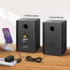 Elimavi Powered Bookshelf Speakers, 40W X 2 Record Player Speakers with 4 Inch Woofer and a 1" Silk Dome Tweeter, BT5.3/RCA/USB-C Audio Input for PC and TVs, Black view 2