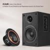 Elimavi Powered Bookshelf Speakers, 40W X 2 Record Player Speakers with 4 Inch Woofer and a 1" Silk Dome Tweeter, BT5.3/RCA/USB-C Audio Input for PC and TVs, Black view 3