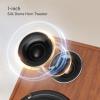 Elimavi Powered Bluetooth Bookshelf Speakers, 40W X 2 Record Player Speakers with 4 Inch Woofer and a 1" Silk Dome Tweeter, BT5.3/RCA/USB-C Audio Input for PC and TVs, Brown view 4