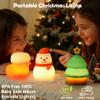Christmas Night Light Set of 3,Rechargeable Dimmable Christmas Snowman Night Lamp,Cute Christmas Tree Decor Nightlight for Nursery Kids Hangable Squishy Silicone Boot Lights Gifts Holiday Decor view 2